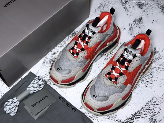 BL TRIPLE S TRAINERS CLEAR SOLE GREY GLOF WHITE 541624 W09OH 1009