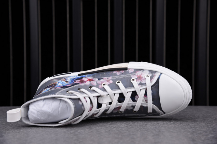 D1R* B23 OBLIQUE HIGH TOP SNEAKERS  KICKZE DR-5