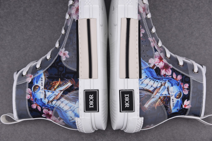D1R* B23 OBLIQUE HIGH TOP SNEAKERS  KICKZE DR-5