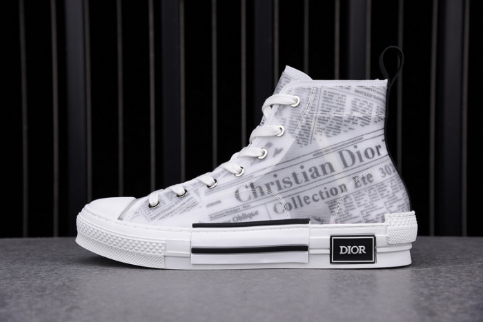 D1R* B23 OBLIQUE HIGH TOP SNEAKERS  KICKZE DR-7