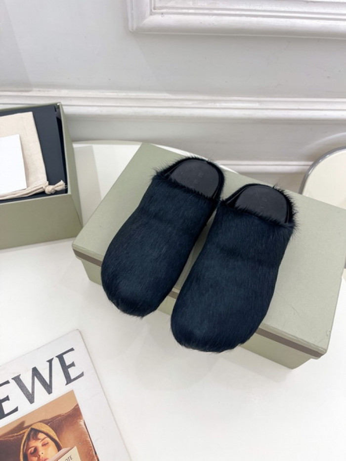 MA SLIDE BLACK FUSSBETT SABOT LOAFERS COPSHOE MAR-04