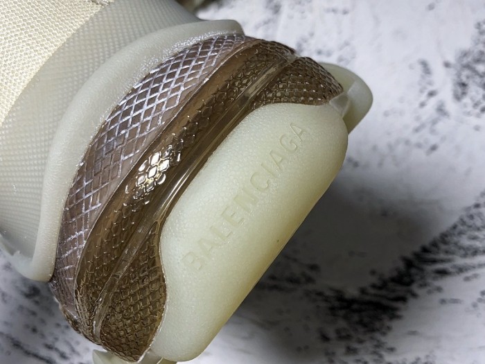 BL TRIPLE S TRAINERS CLEAR SOLE gold and white 541624 W09O1 9005