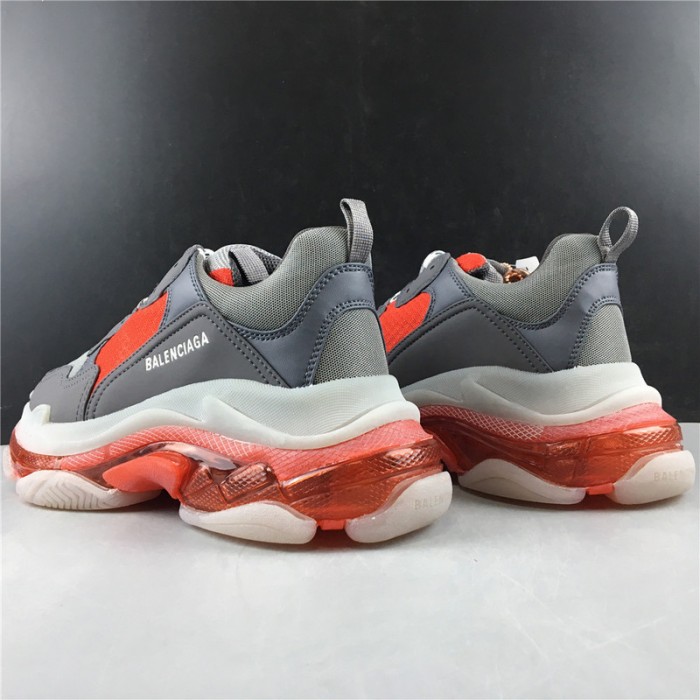BL TRIPLE S TRAINERS CLEAR SOLE RED GREY 541624 W09OH 1010