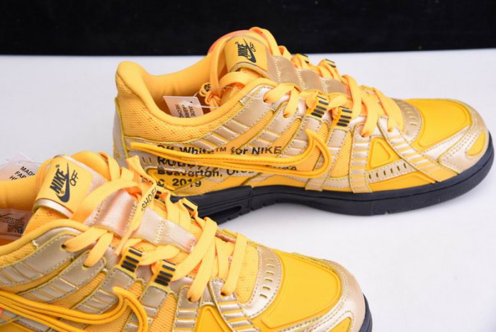 OF x Nike Air Rubber Dunk “University Gold” CU6015-700