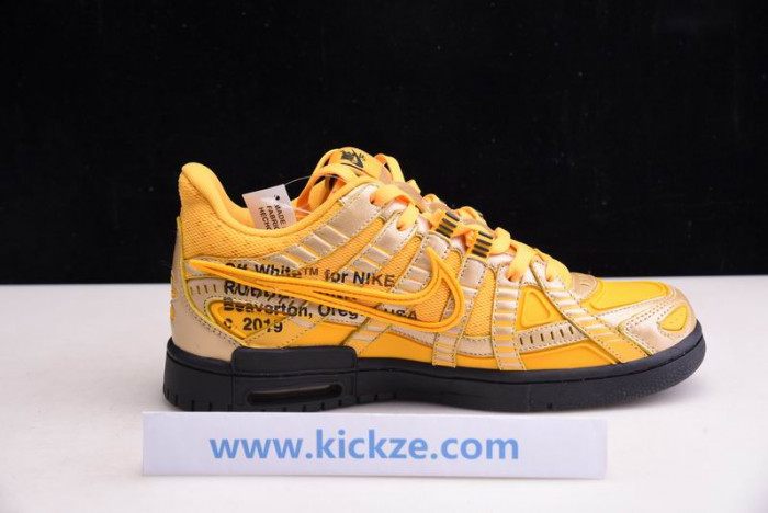 OF x Nike Air Rubber Dunk “University Gold” CU6015-700