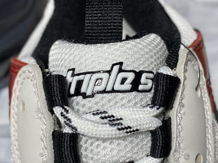 BL TRIPLE S TRAINERS CLEAR SOLE BLACK /BROWN/ RED 541624 W09O1 9000
