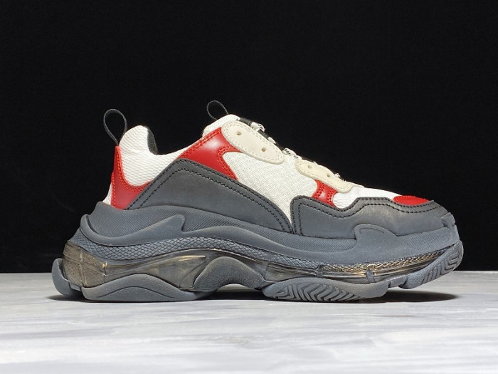 BL TRIPLE S TRAINERS CLEAR SOLE BLACK /BROWN/ RED 541624 W09O1 9000