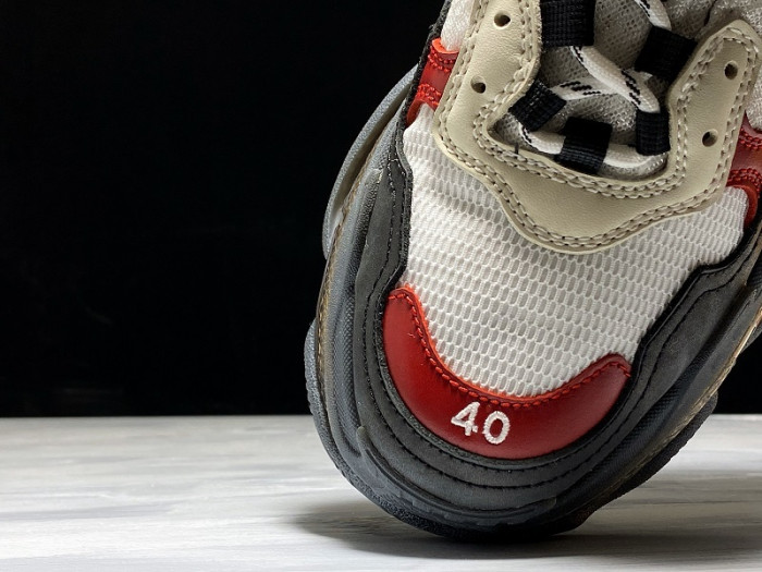 BL TRIPLE S TRAINERS CLEAR SOLE BLACK /BROWN/ RED 541624 W09O1 9000