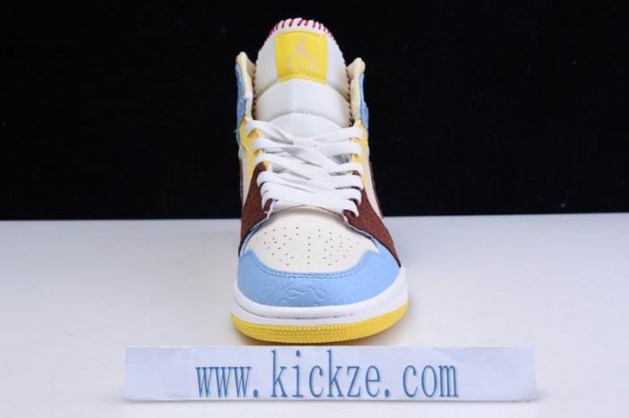 Air Jordan 1 Mid SE Fearless Maison Chateau CU2803-200