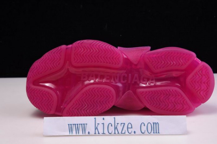 BL TRIPLE S TRAINERS CLEAR SOLE WHITE PINK 541624 W09OH 1012
