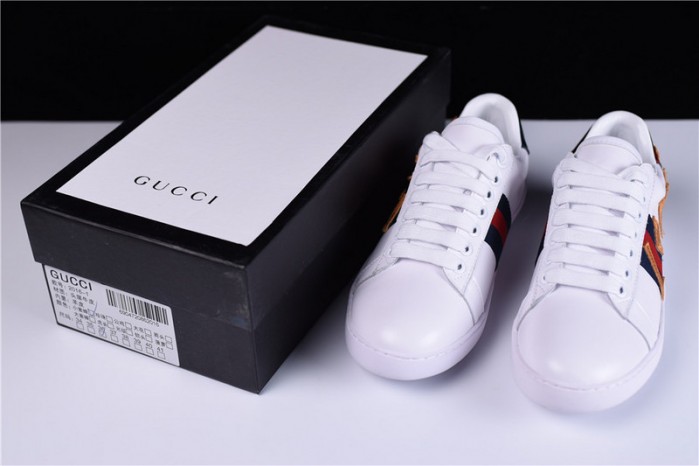 GC ACE EMBROIDERED LOW-TOP SNEAKER WITH LOVED womens 497090 DOPE0 9095